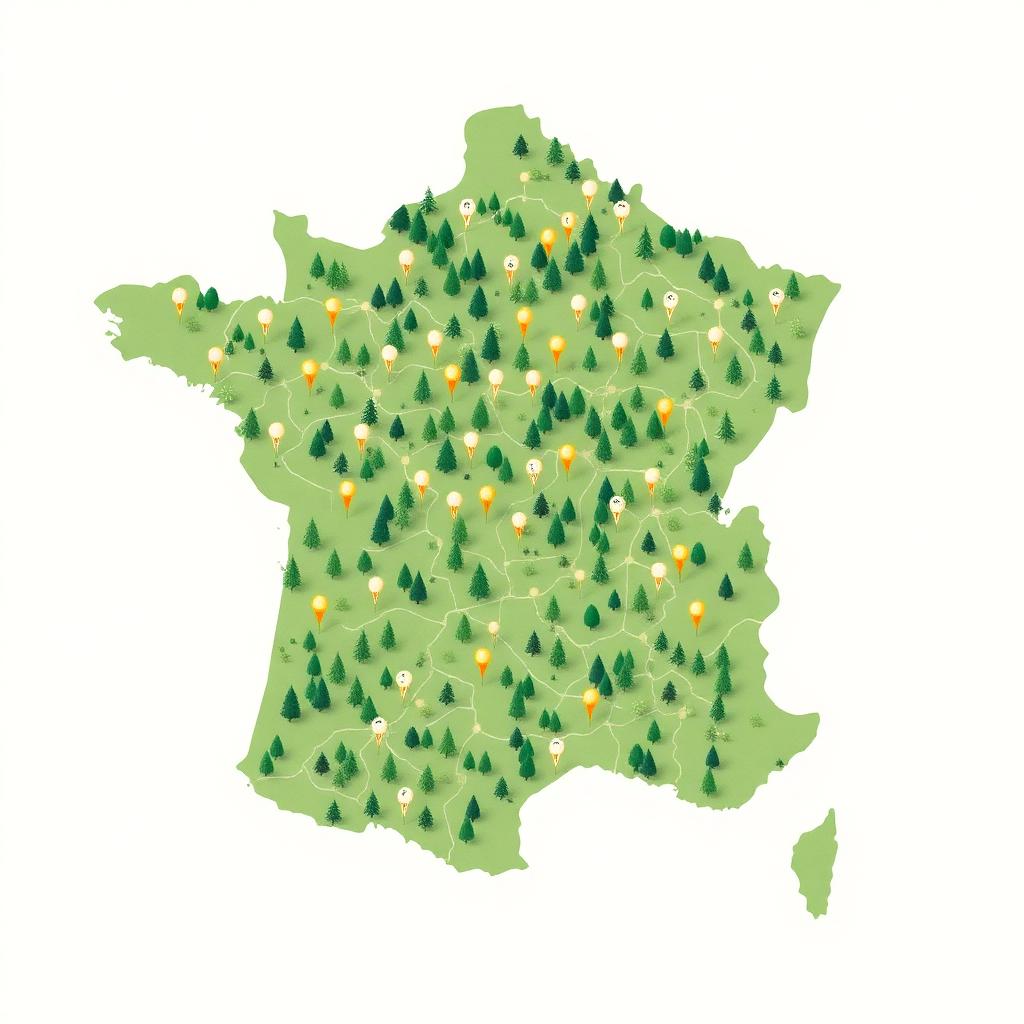 Illustration : Carte interactive pour les jardins de copropriété